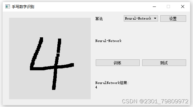 基于Python+KNN神经网络手写数字识别