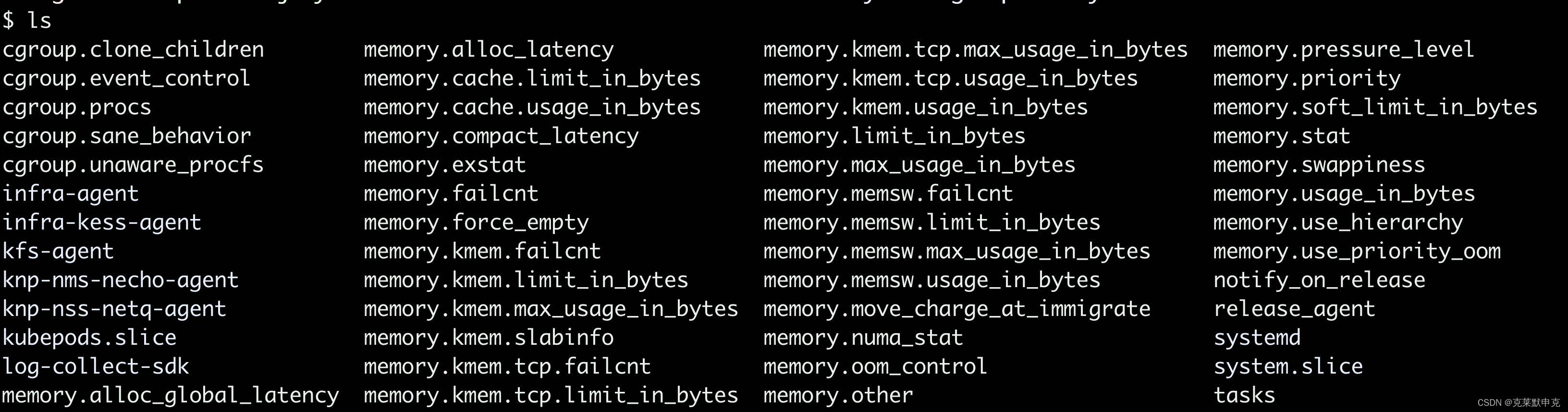 `/sys/fs/cgroup/memory` 目录下文件的含义_memory.oom.groupCSDN博客