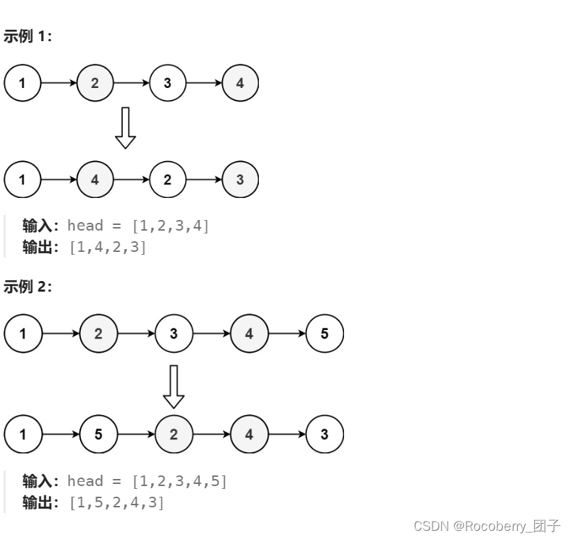 Leetcode<span style='color:red;'>143</span> 重排链<span style='color:red;'>表</span>