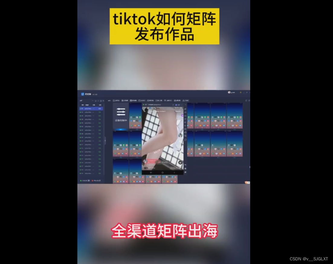 Tiktok矩阵系统搭建的逻辑和源代码!