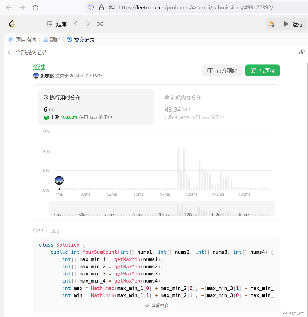 java数据结构与算法刷题-----LeetCode454. 四数相加 II