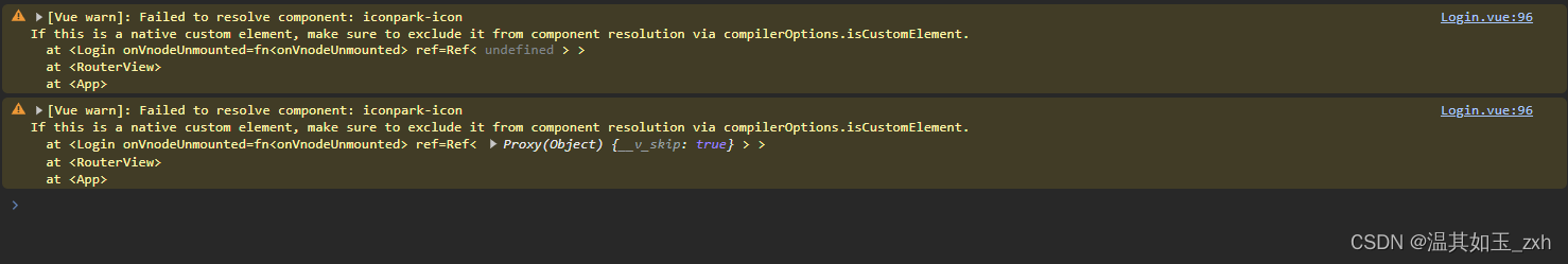 <span style='color:red;'>解决</span>vue3使用iconpark<span style='color:red;'>控制台</span>预警<span style='color:red;'>提示</span><span style='color:red;'>问题</span>