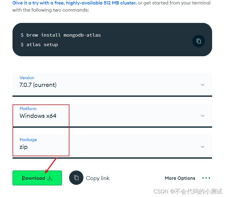 windows下部署mongoDB