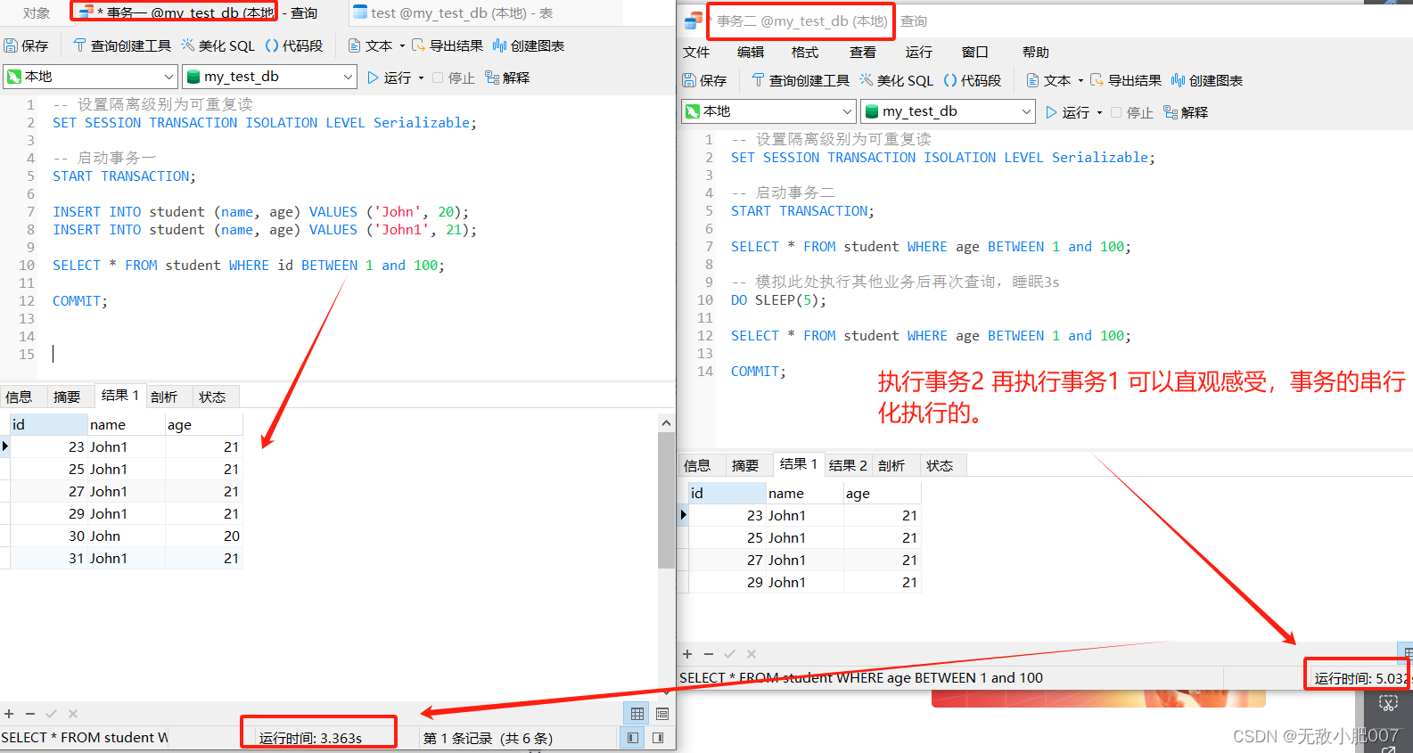 【图例】直观的感受MySQL事务的隔离级别分别解决了什么问题？以及如何查看和设置事务隔离级别！