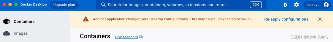 Mac安装Docker提示Another application changed your Desktop configuration解决方案