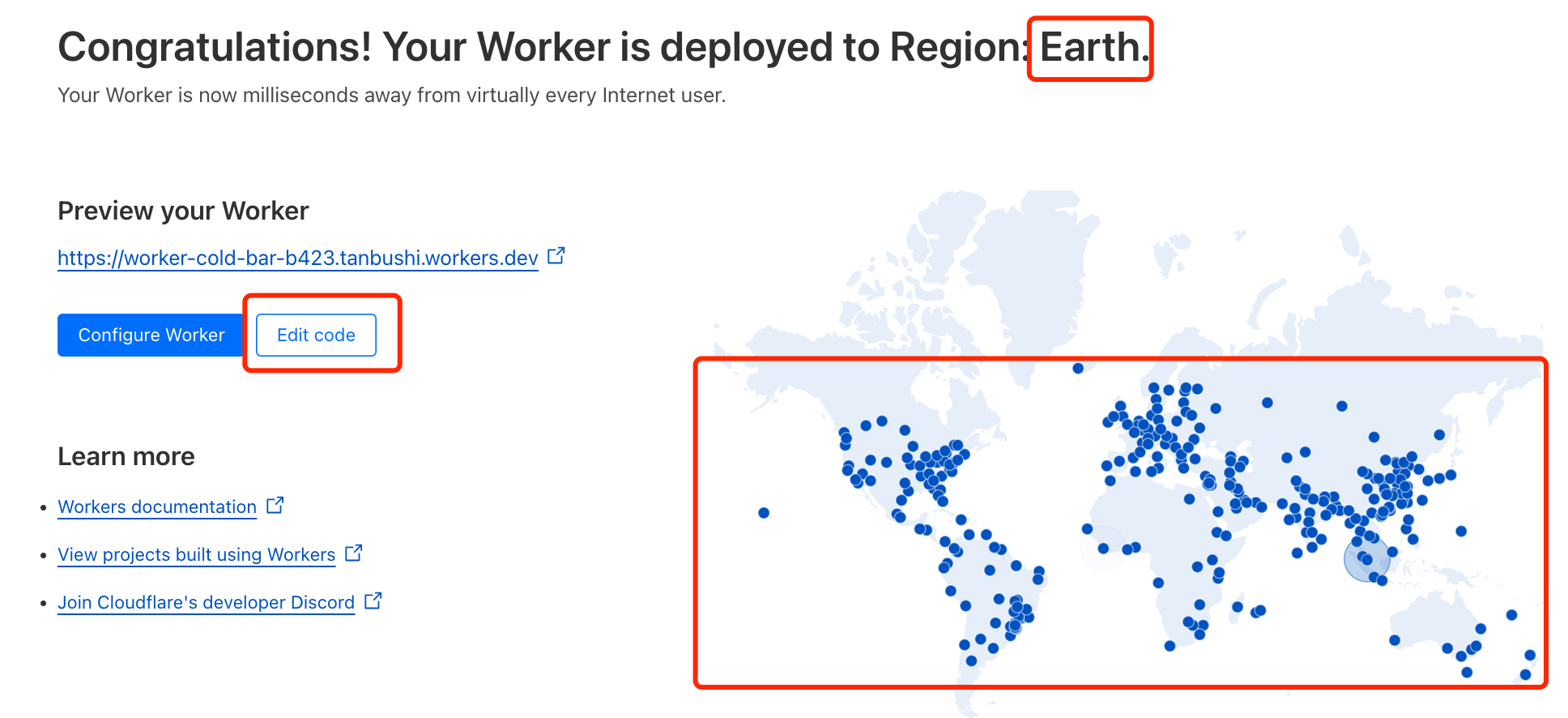 图4  worker 发布成功！全球发布！！