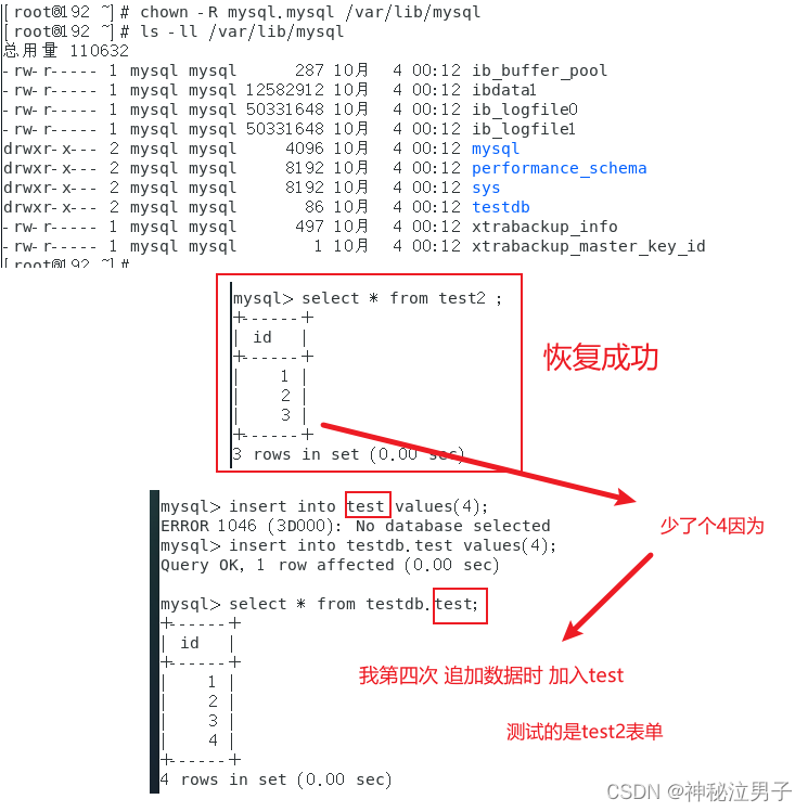 MySQL中使用percona-xtrabackup工具 三种备份及恢复 （超详细教程）