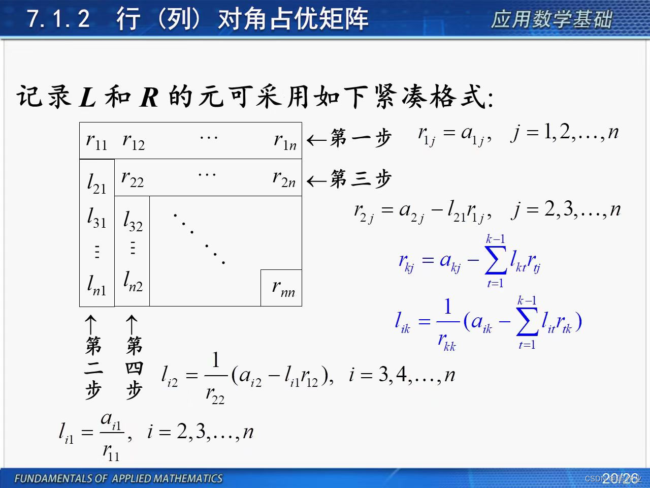 矩阵的分解