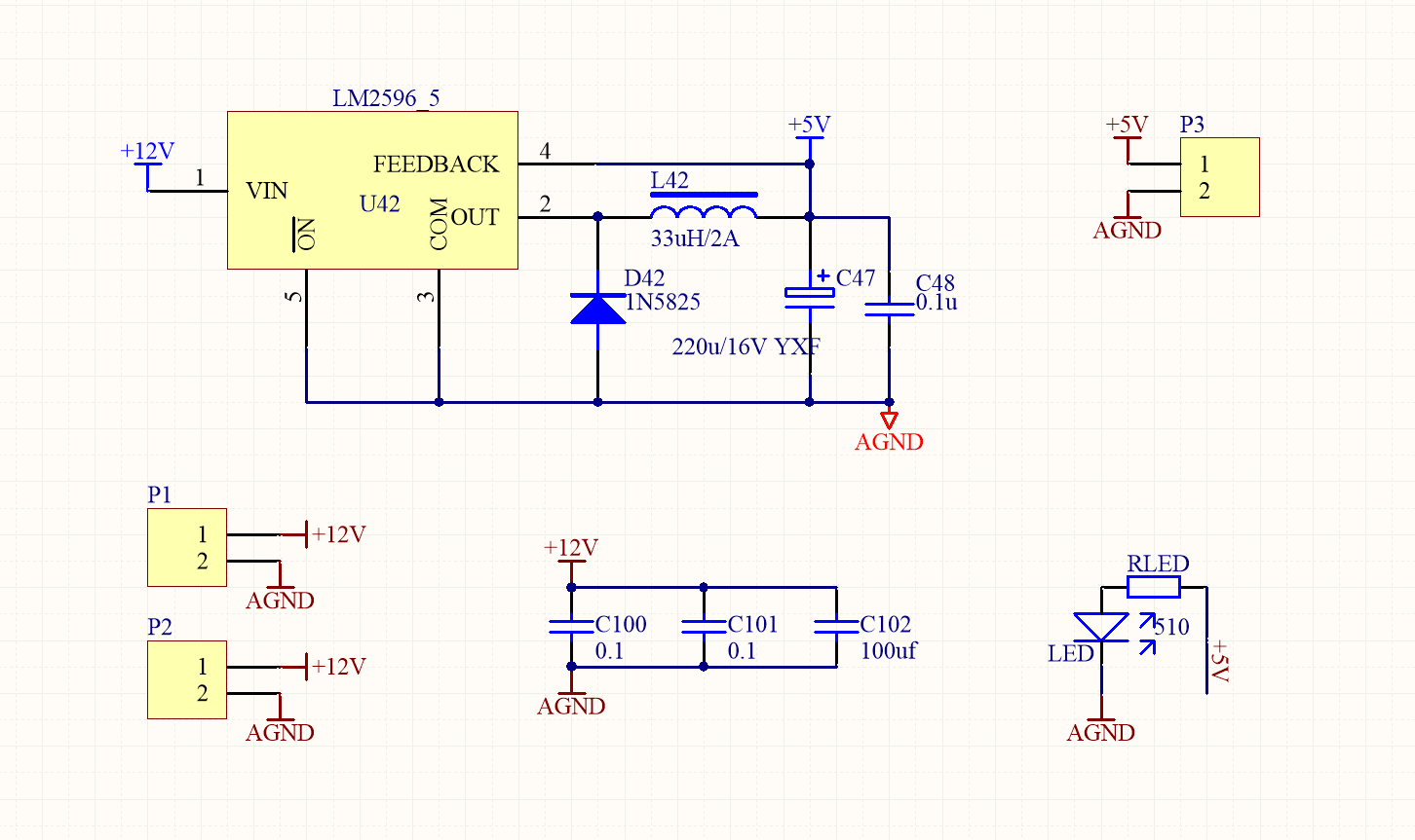 lm2596-5震荡波形