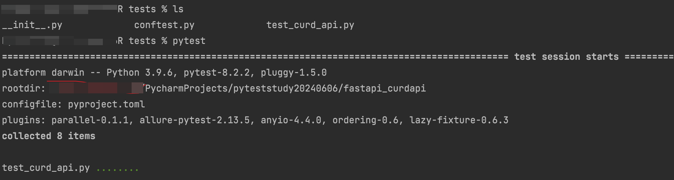 pytest构建和测试FastAPI CURD API