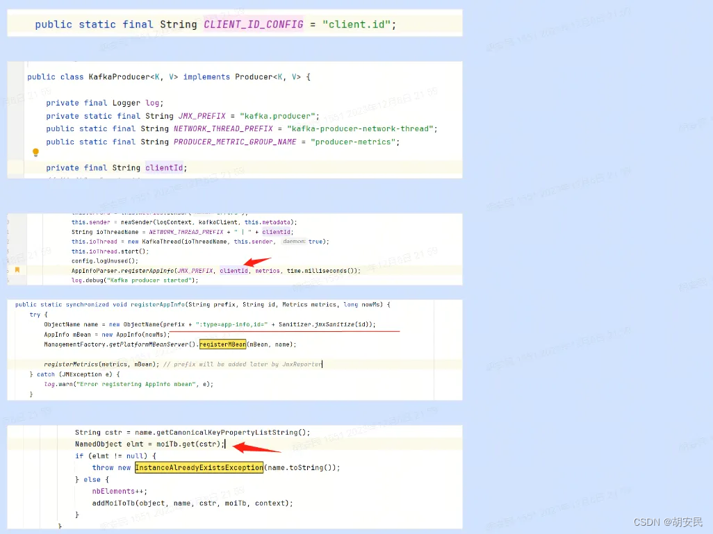 Kafka-生产者报错javax.management.InstanceAlreadyExistsException