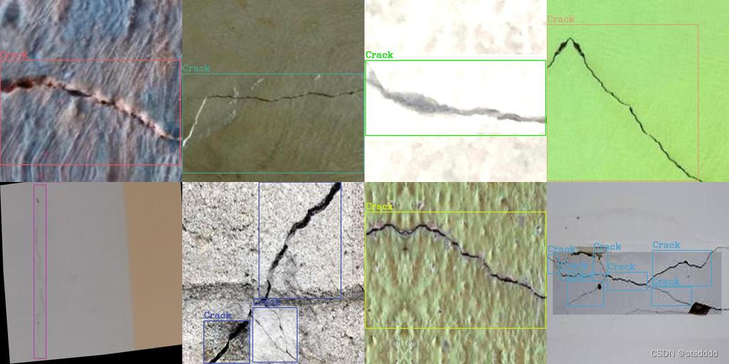 【yolov8算法道路-墙面裂缝检测-汽车车身凹陷-抓痕-损伤检测】