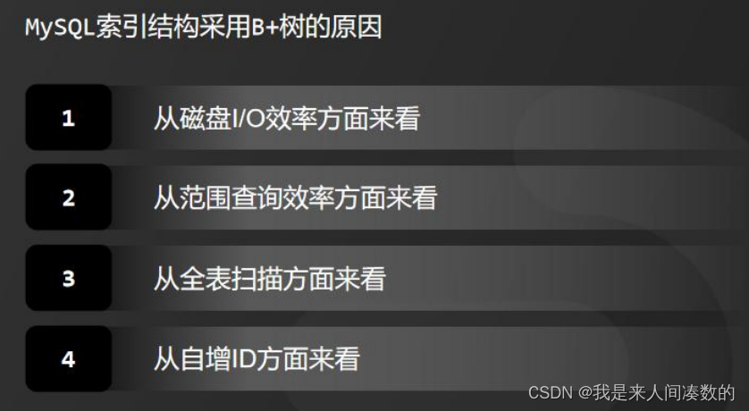 Mysql为什么使用B+Tree作为索引结构