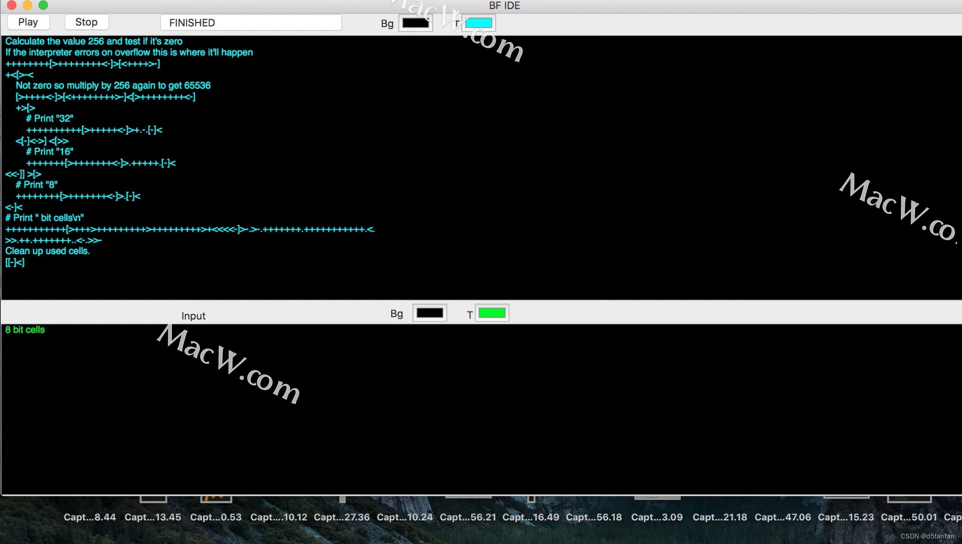 Brainfuck编程语言的集成开发：BF_IDE for Mac_bfide-CSDN博客