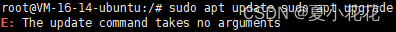 sudo apt-get update失败已经解决 报错 The update command takes no arguments