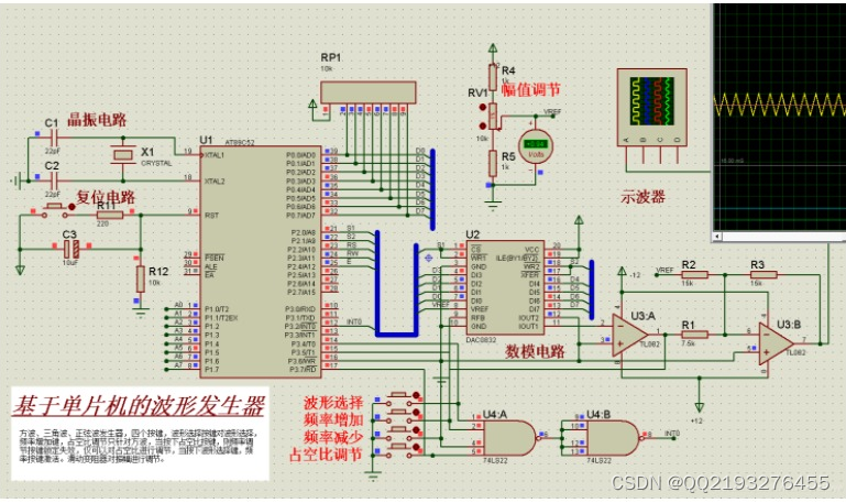 基于单片机的多种波形发生器设计