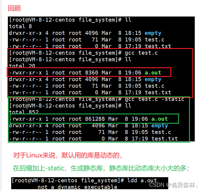 Linux--动<span style='color:red;'>静态</span><span style='color:red;'>库</span><span style='color:red;'>的</span>原理<span style='color:red;'>和</span><span style='color:red;'>使用</span>详解