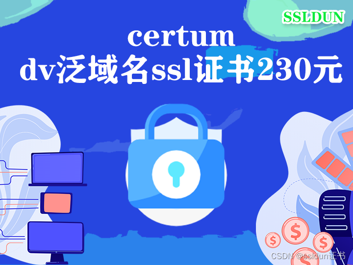 certum dv泛域名ssl证书230元