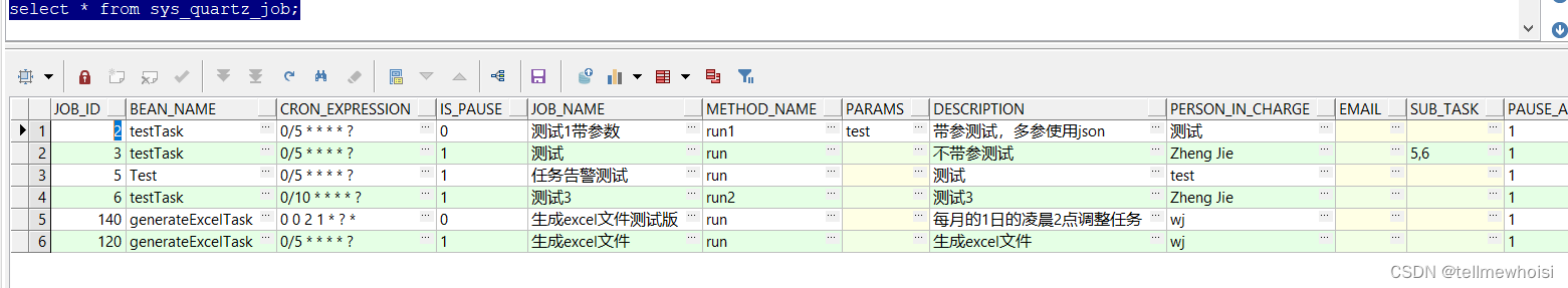 数据库表导出到excel:前置知识3 项目封装的Quartz实现动态定时任务