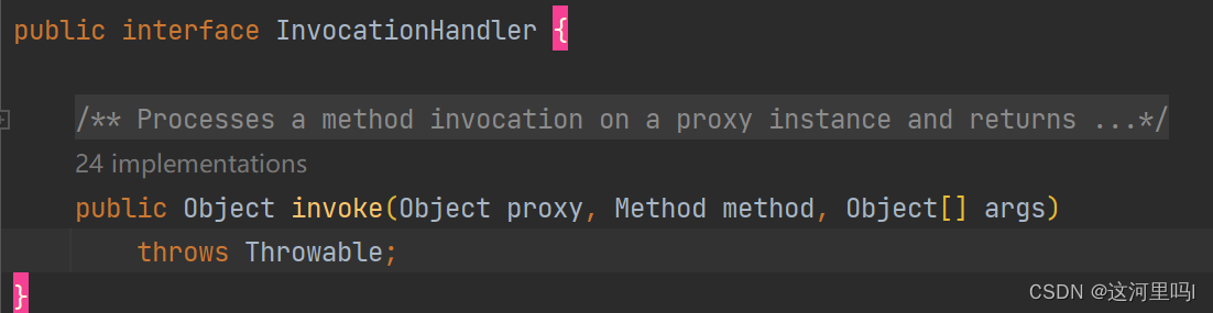 InvocationHandler