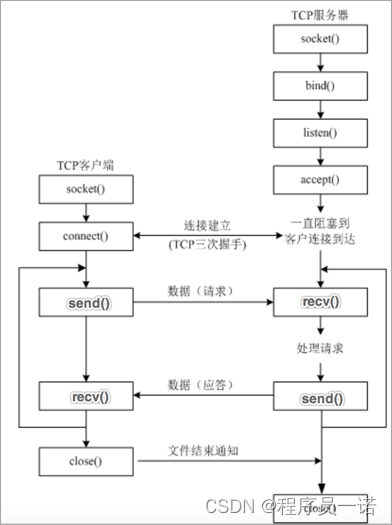 TCP客户端程序开发流程