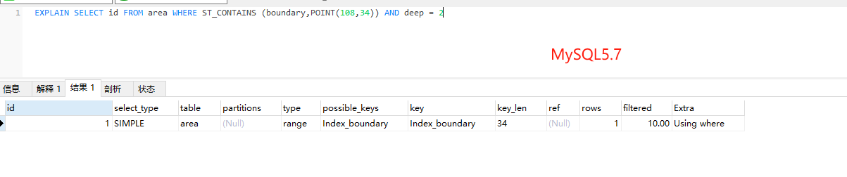 MySQL8空间索引失效