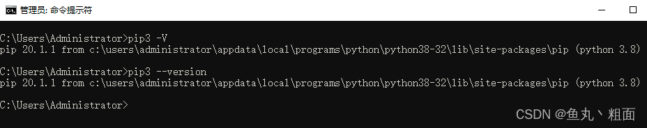 Python pip 不是内部或外部命令...