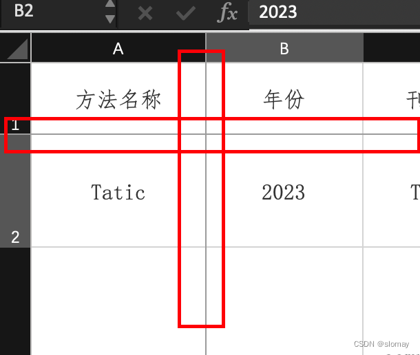 Mac excel 同时冻结首行和首列