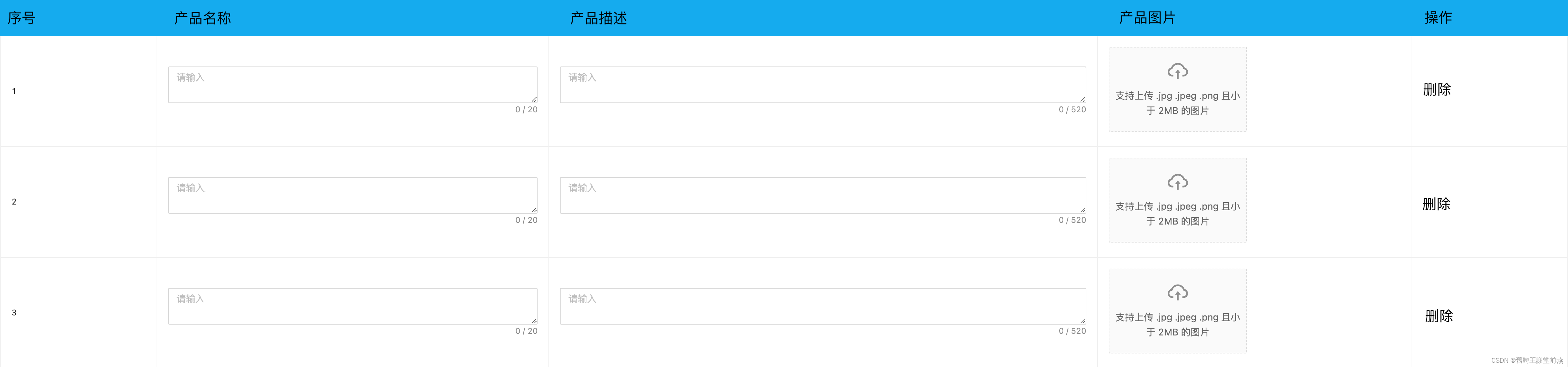 antd+<span style='color:red;'>Vue</span> <span style='color:red;'>3</span><span style='color:red;'>实现</span>table行内upload<span style='color:red;'>文件</span>图片<span style='color:red;'>上</span><span style='color:red;'>传</span>【超<span style='color:red;'>详细</span>图解】