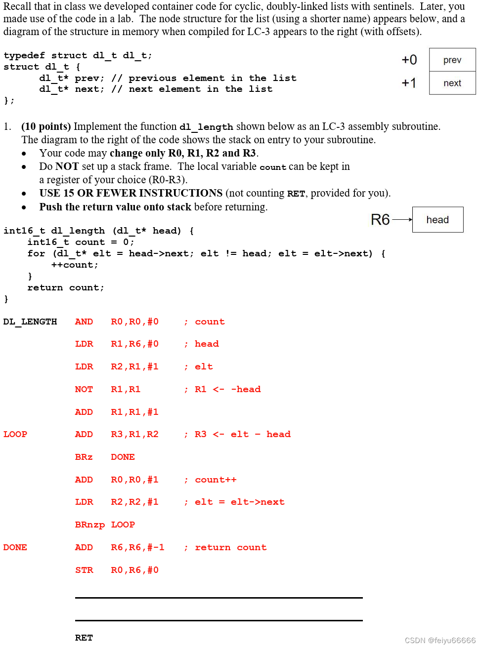 Patt&Patel-“Introduction to Computing Systems“（3）<span style='color:red;'>期末</span>样卷<span style='color:red;'>题目</span>解析：<span style='color:red;'>C</span><span style='color:red;'>语言</span>与汇编语言转化