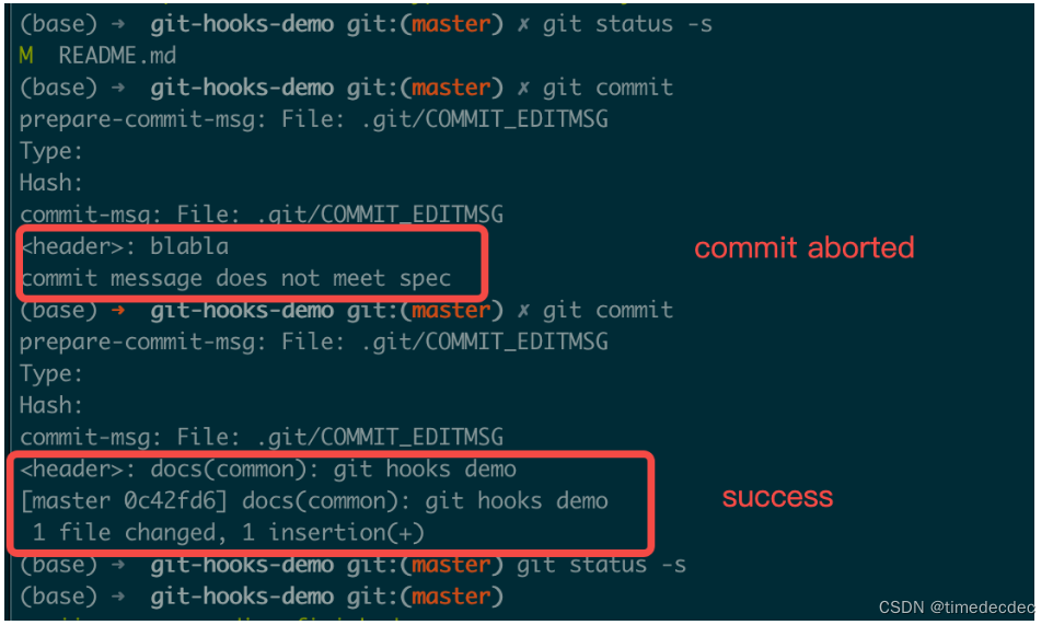 git hooks demo