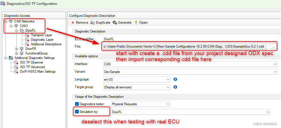 ECU ID 和 CAN TP 配置