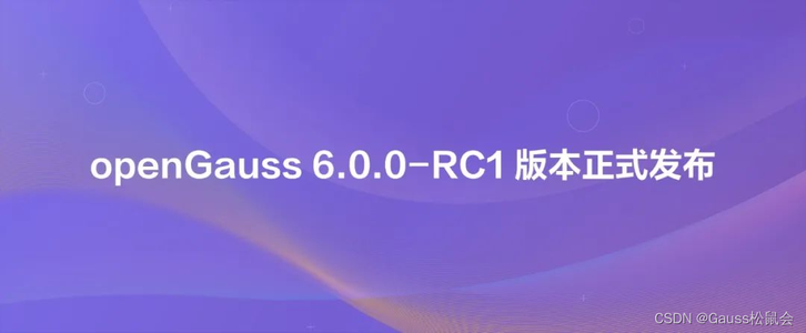 openGauss 6.0.0-RC1 版本正式发布！