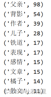 百度松果菁英班——机器学习实践四：文本词频分析