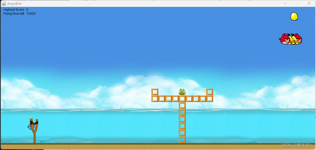 javaSwing愤怒的小鸟游戏