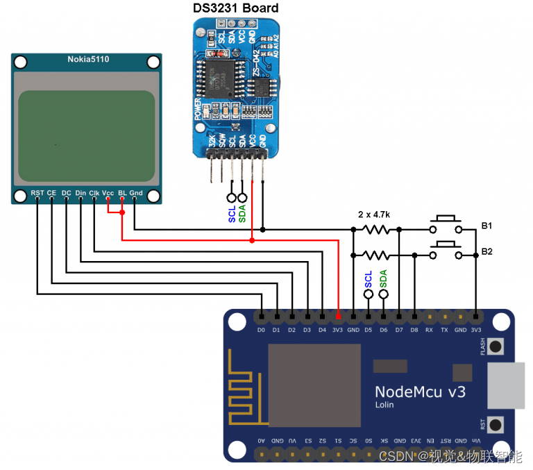 【<span style='color:red;'>嵌入</span><span style='color:red;'>式</span><span style='color:red;'>DIY</span><span style='color:red;'>实例</span>】-Nokia 5110<span style='color:red;'>显示</span>DS3231 RTC<span style='color:red;'>数据</span>