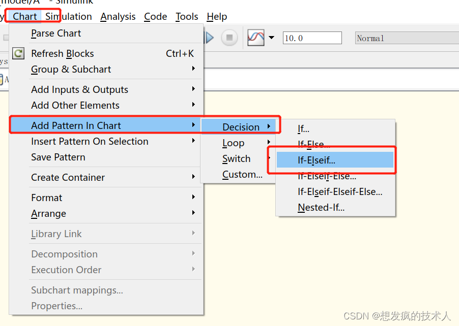 Stateflow中if-else的使用_matlab stateflow中if-else命令怎么生成状态图-CSDN博客