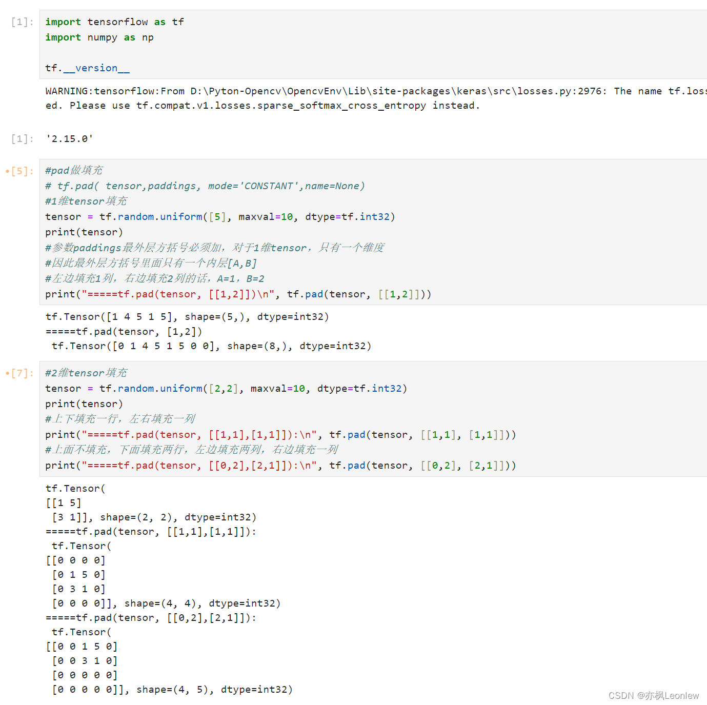 Tensorflow<span style='color:red;'>2</span>.0笔记 - tensor的padding和<span style='color:red;'>tile</span>