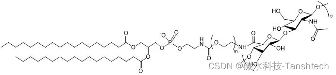 DSPE-PEG-HA 肿瘤靶向纳米粒 HA-PEG-DSPE 磷脂聚乙二醇透明质酸