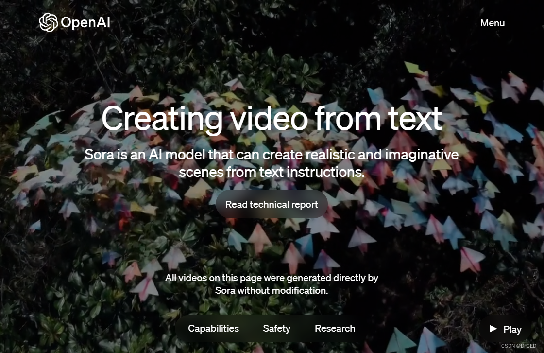 OpenAI划时代大<span style='color:red;'>模型</span>——文本<span style='color:red;'>生成</span><span style='color:red;'>视频</span><span style='color:red;'>模型</span>Sora<span style='color:red;'>作品</span>欣赏（二）