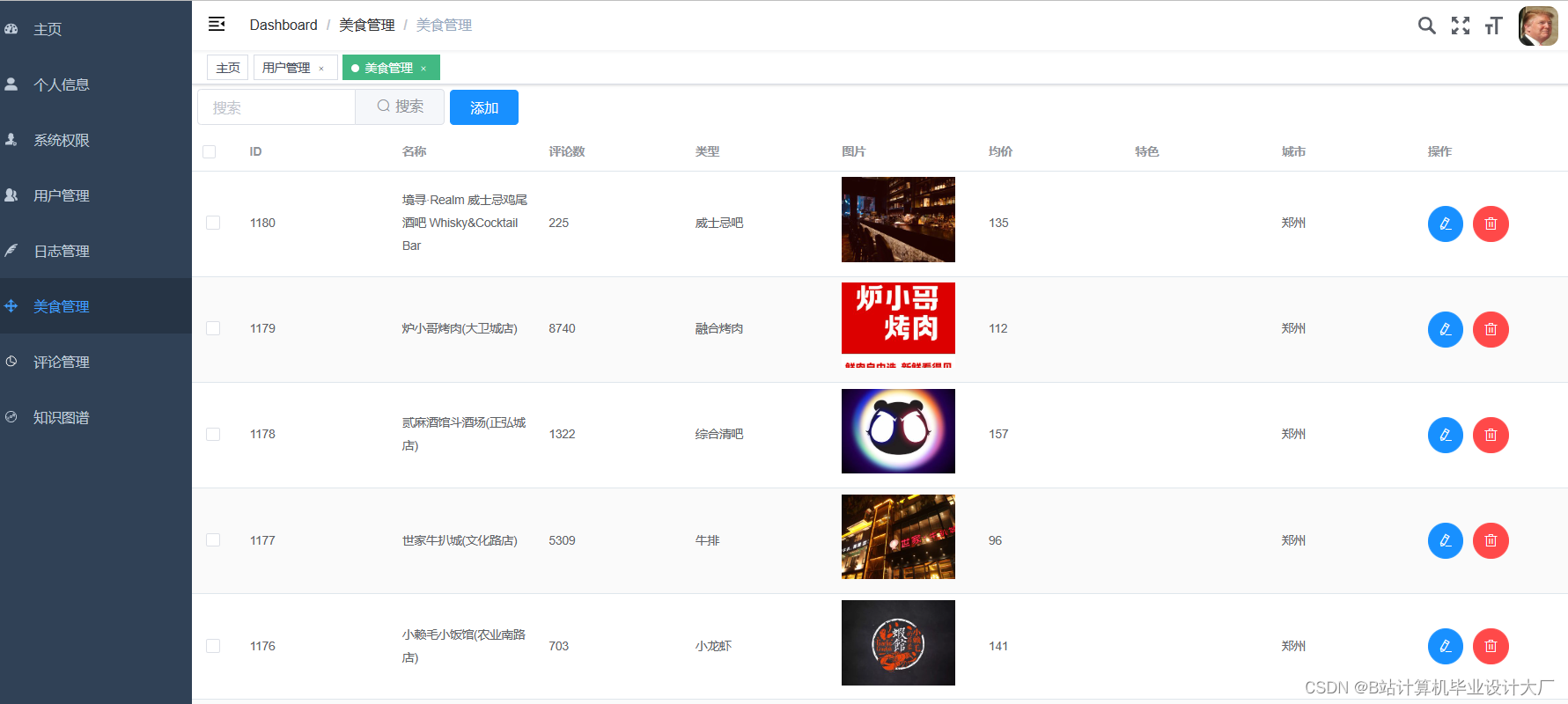 系统 知识图谱美团餐厅推荐系统 美团推荐系统 美食价格预测 美团爬虫