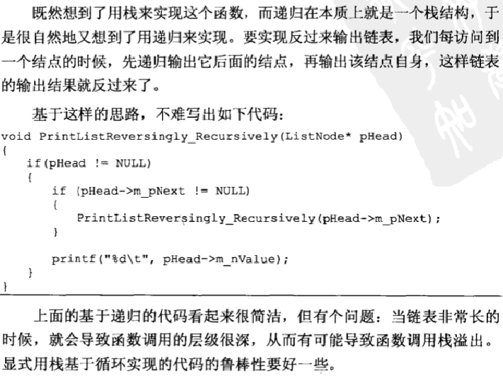 【一刷《剑指Offer》】面试题 5：从尾到头打印链表