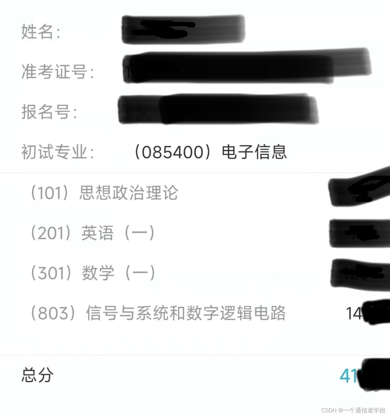 专业140+总410+哈尔滨工业大学803信号与系统和数字逻辑电路考研经验哈工大电子信息（信息与通信工程-信通）