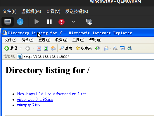 ubuntu 22 virt-manger(kvm)安装winxp
