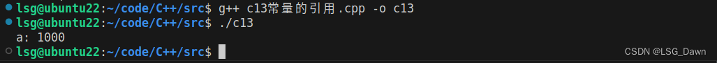 C++ 13 之 常量的引用