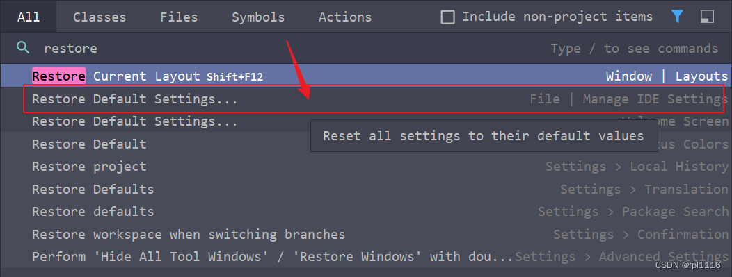 idea恢复<span style='color:red;'>默认</span>出厂<span style='color:red;'>设置</span>
