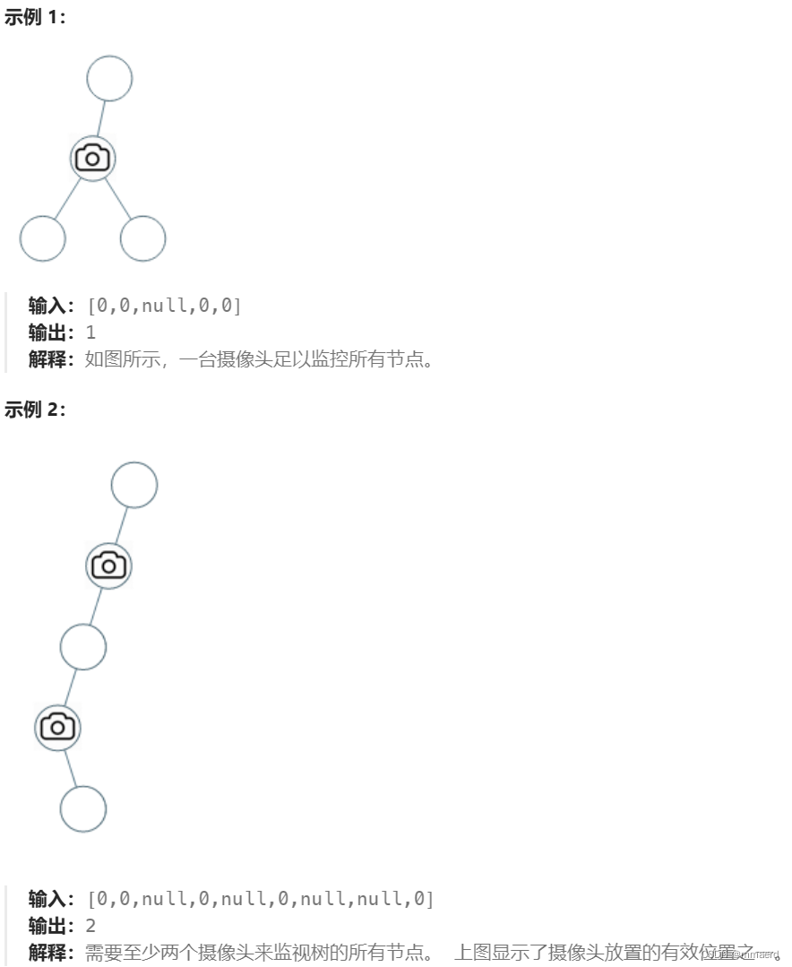 贪心 Leetcode 968 监控二叉树