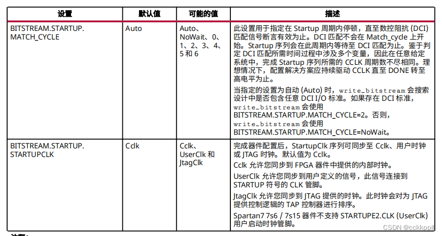 器件配置比特流或 PDI 设置-7 系列比特流设置