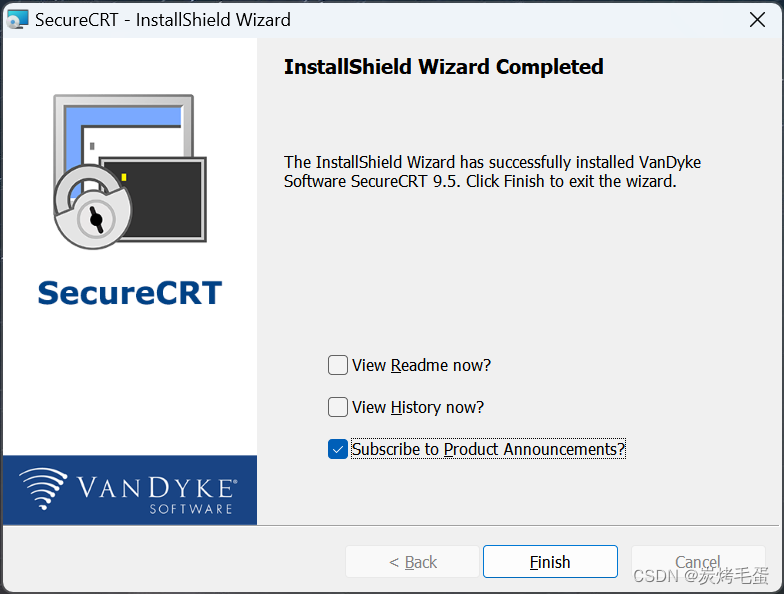 InstallShield Wizard Completed