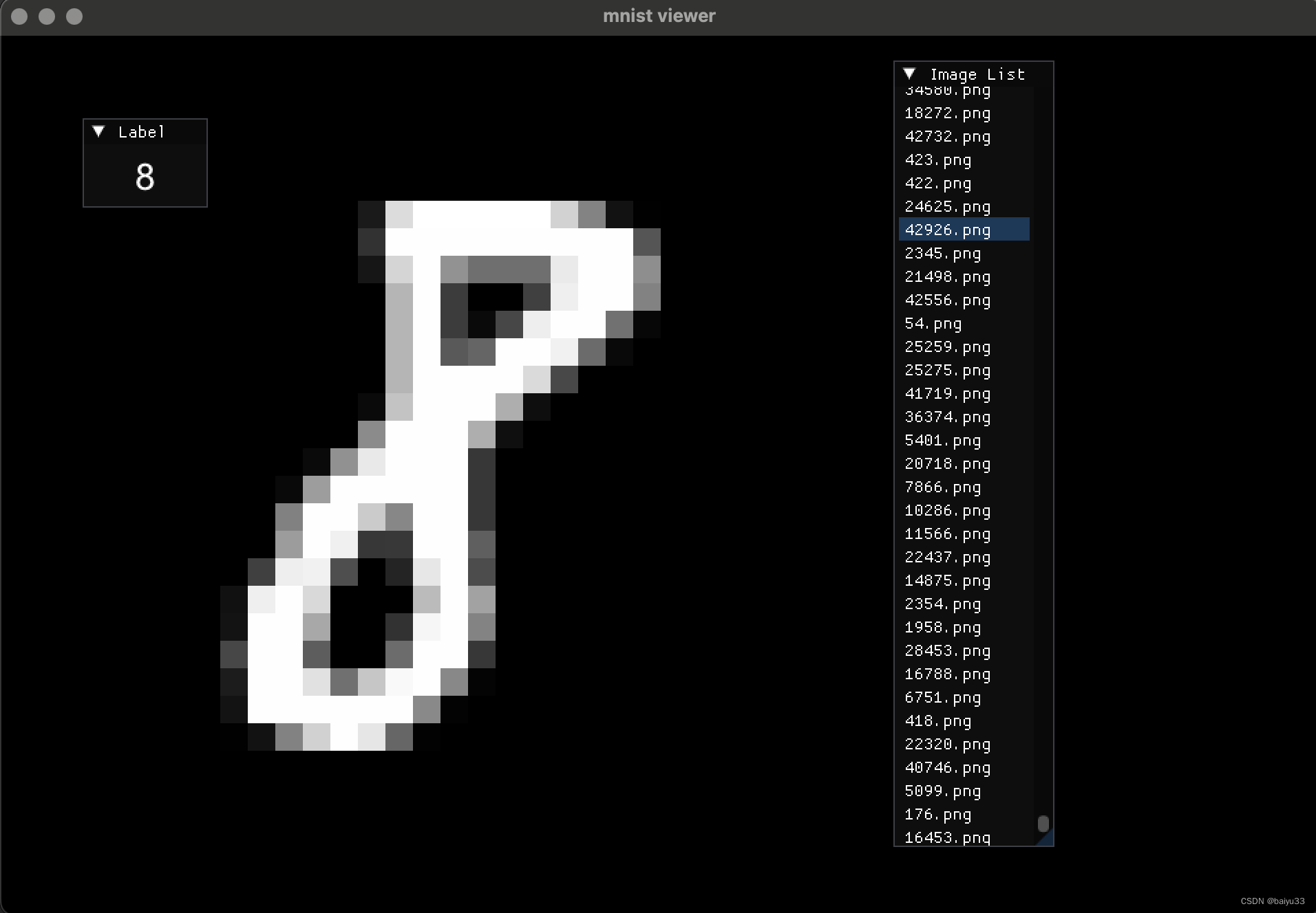 Imgui(3) | 基于 imgui-SFML 的 mnist 数据集查看器